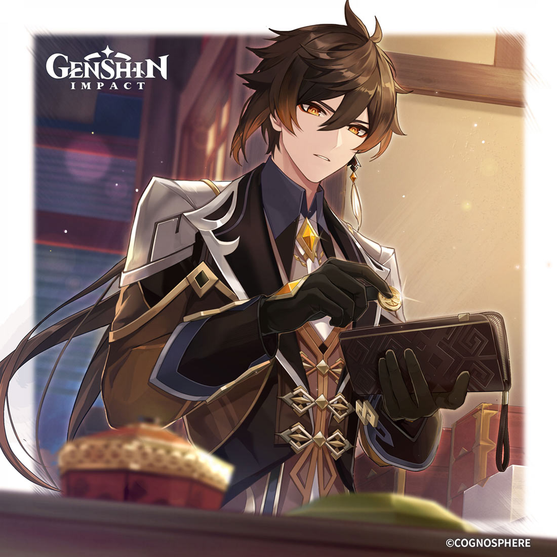 Zhongli Birthday 2022 Art from Genshin Impact