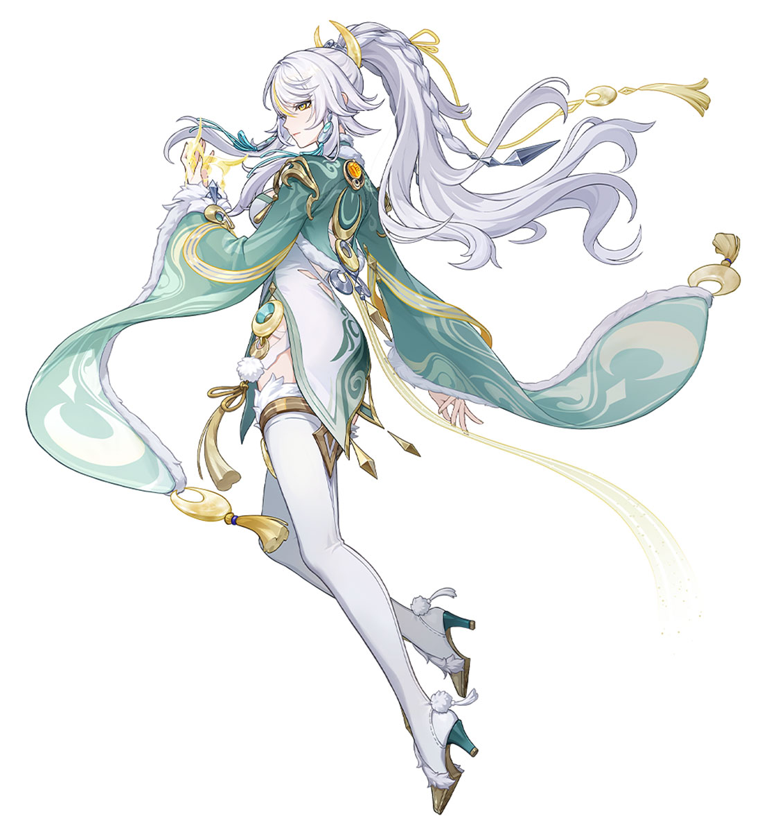 Zibai Art from Genshin Impact