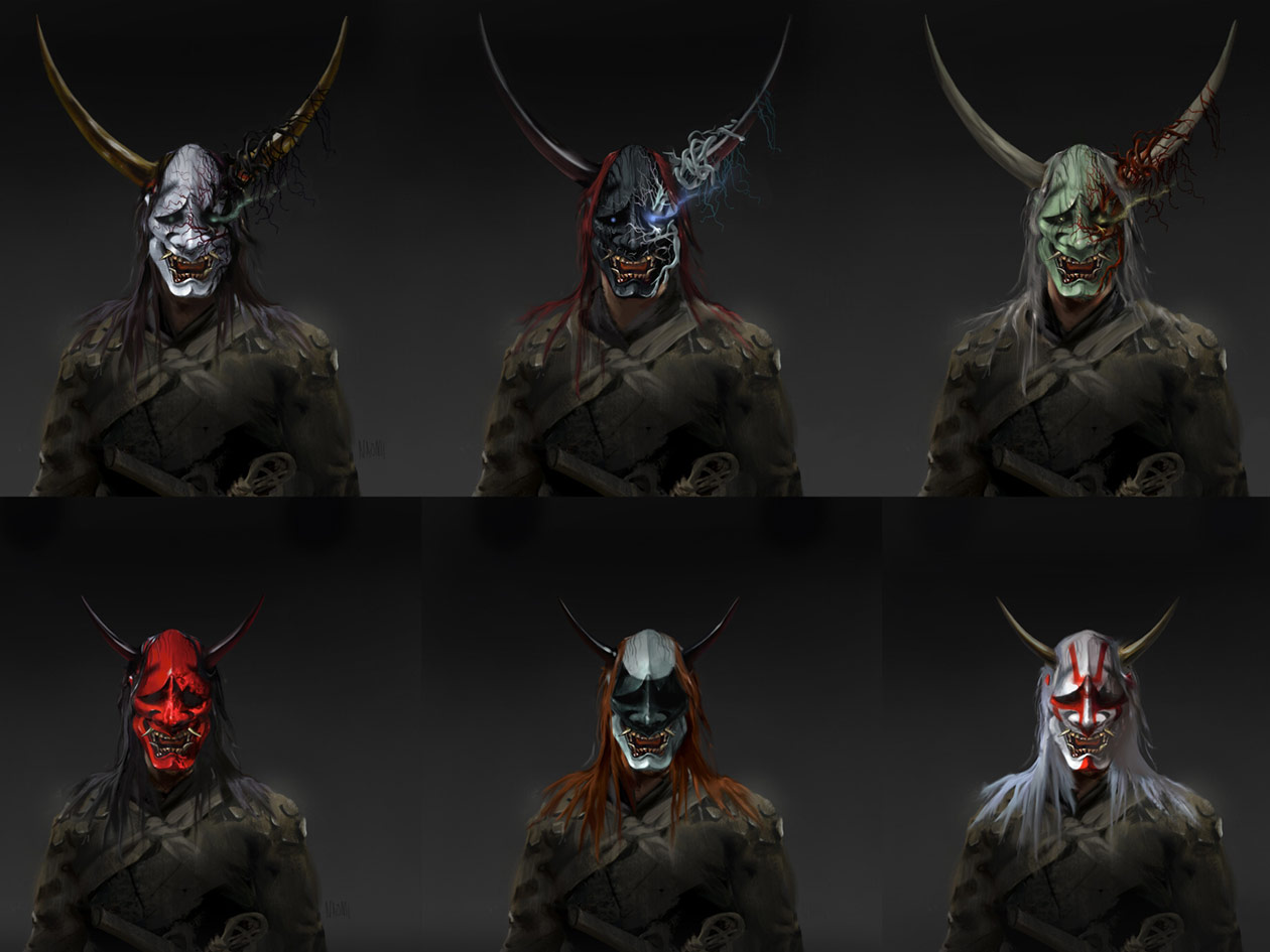 Assassin Hannya Art from Ghost of Tsushima