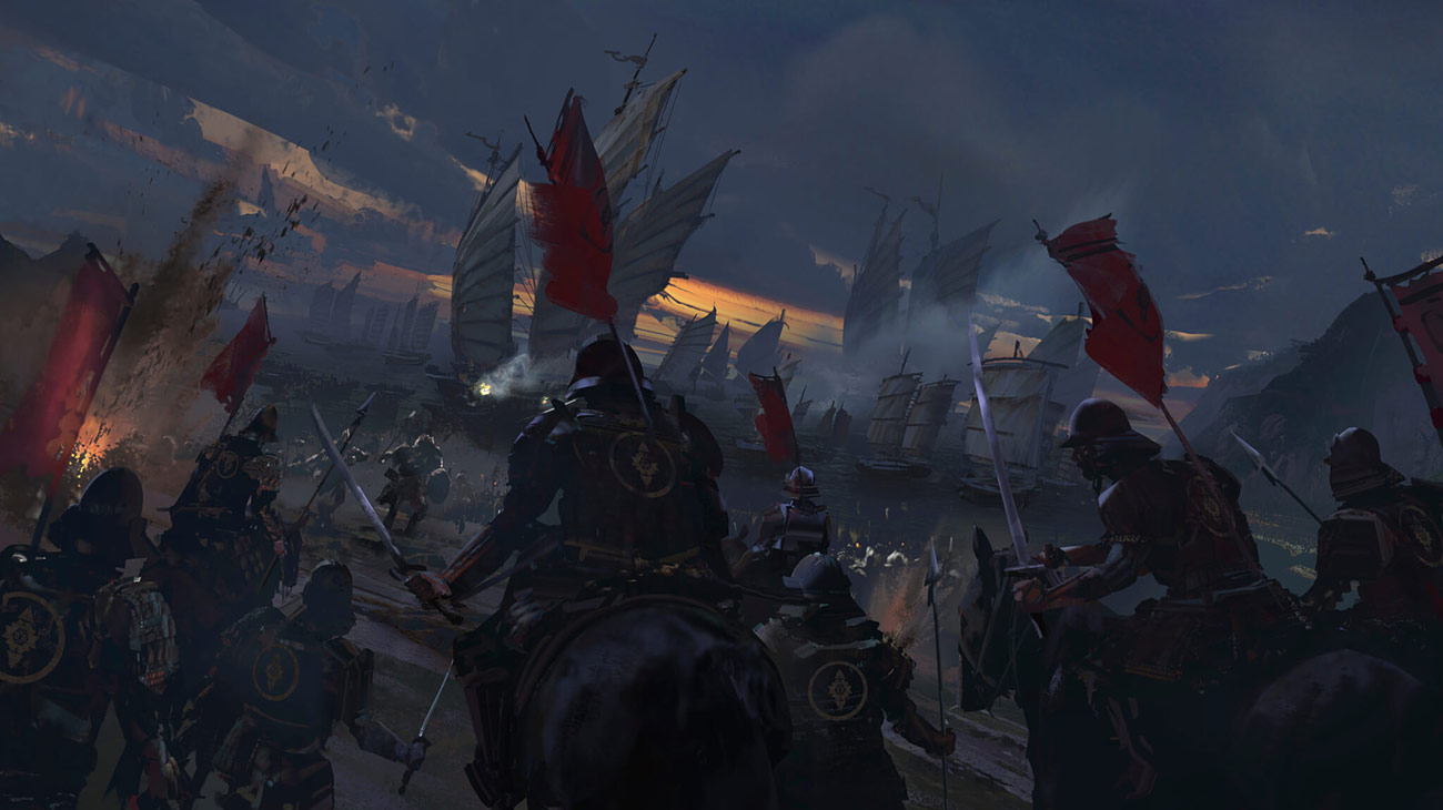 Mongol Invasion Concept Art from Ghost of Tsushima