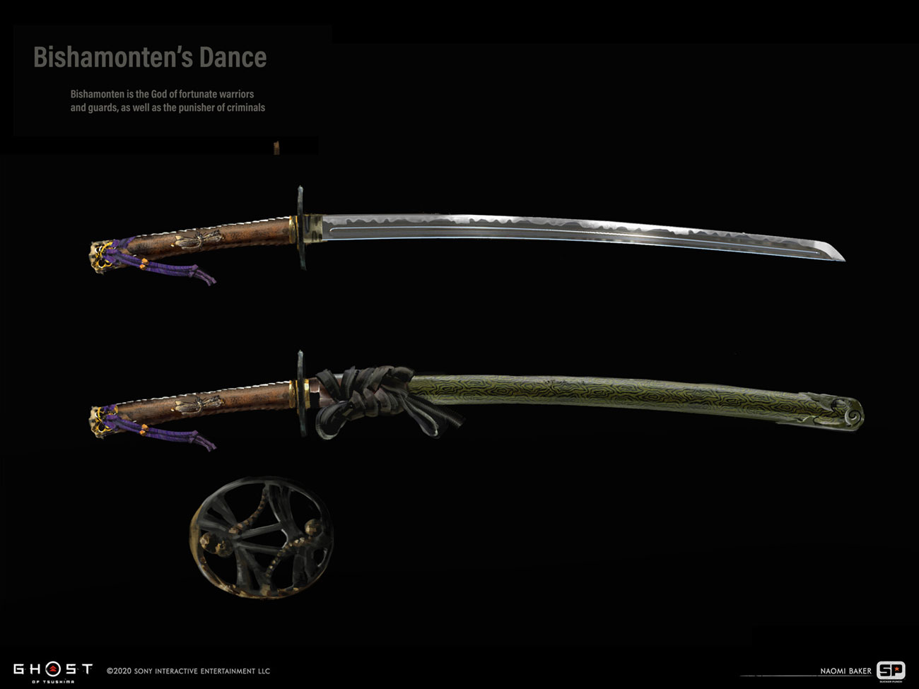 Bishamonten's Dance Art from Ghost of Tsushima