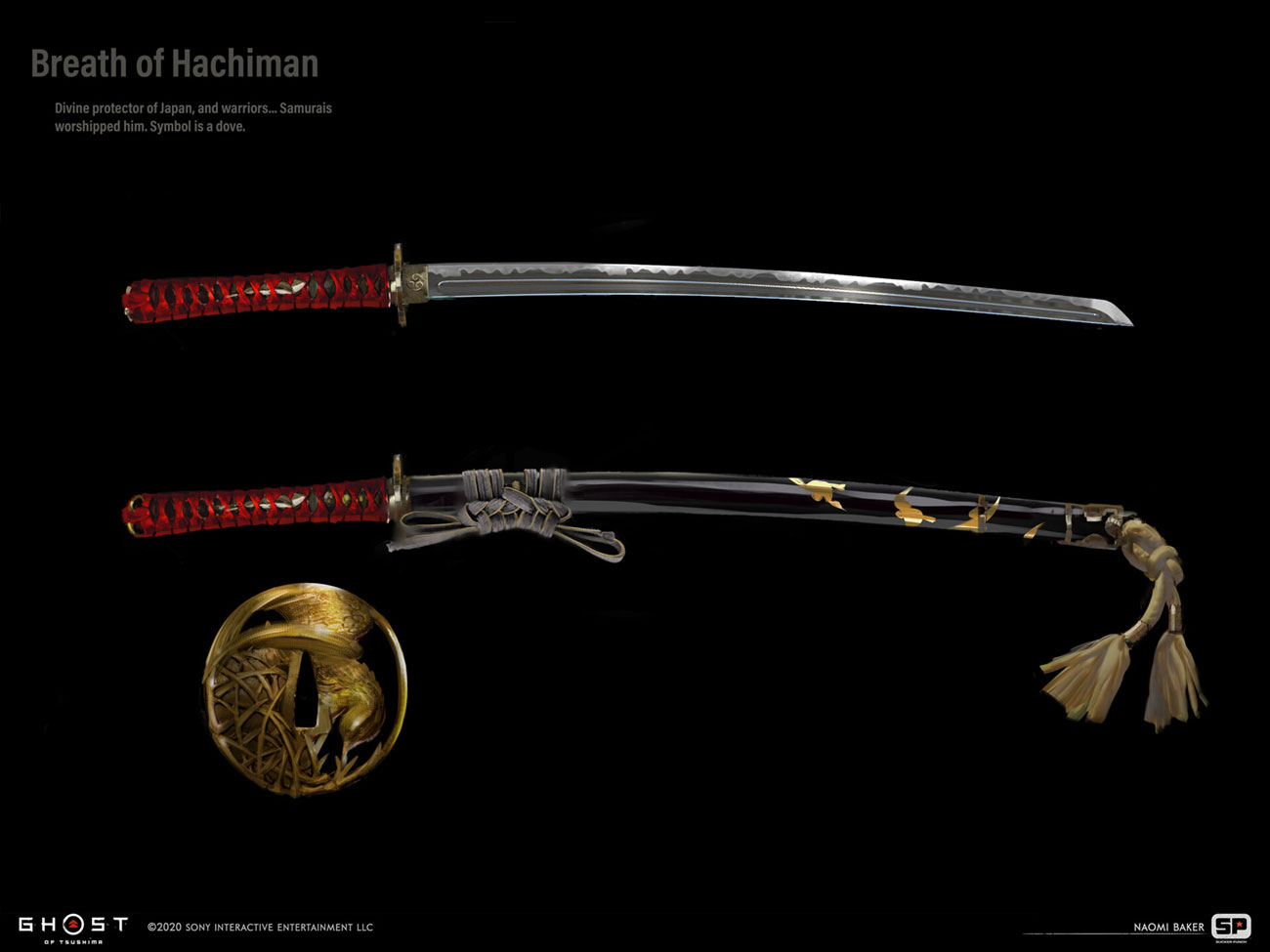 Breath of Hachiman Art from Ghost of Tsushima