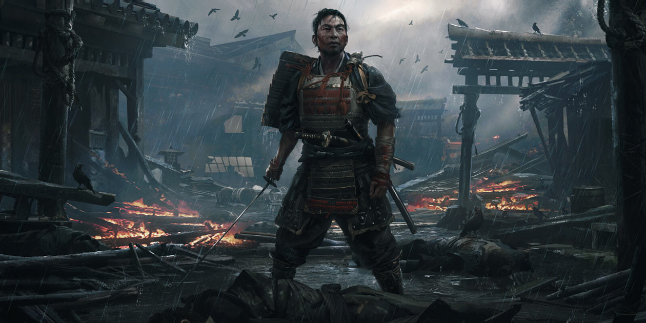 Broken Jin Concept Art from Ghost of Tsushima