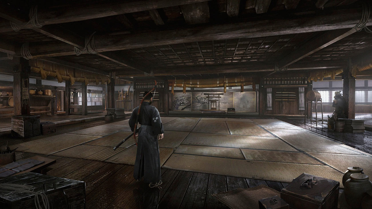 Tenshu Floor Level 1 Concept Art from Ghost of Tsushima
