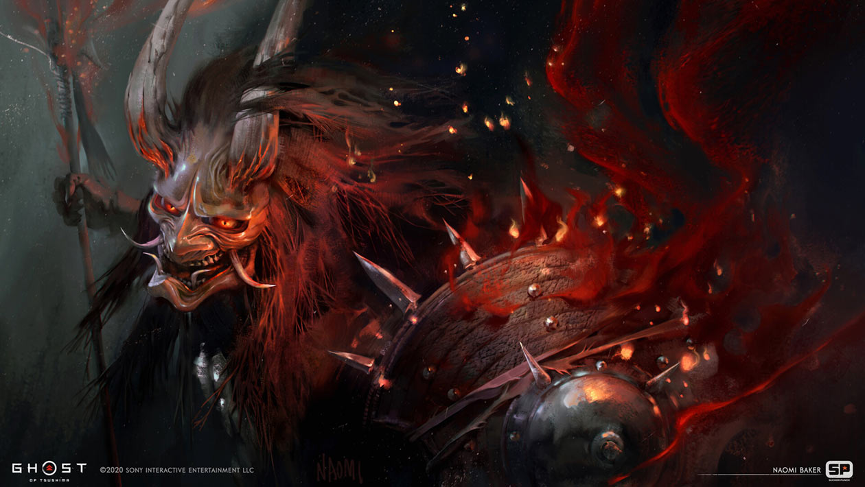 Caravan of Thieves Loading Screen Art from Ghost of Tsushima