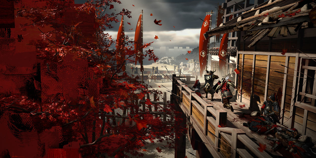 Castle Shimura Siege Concept Art from Ghost of Tsushima