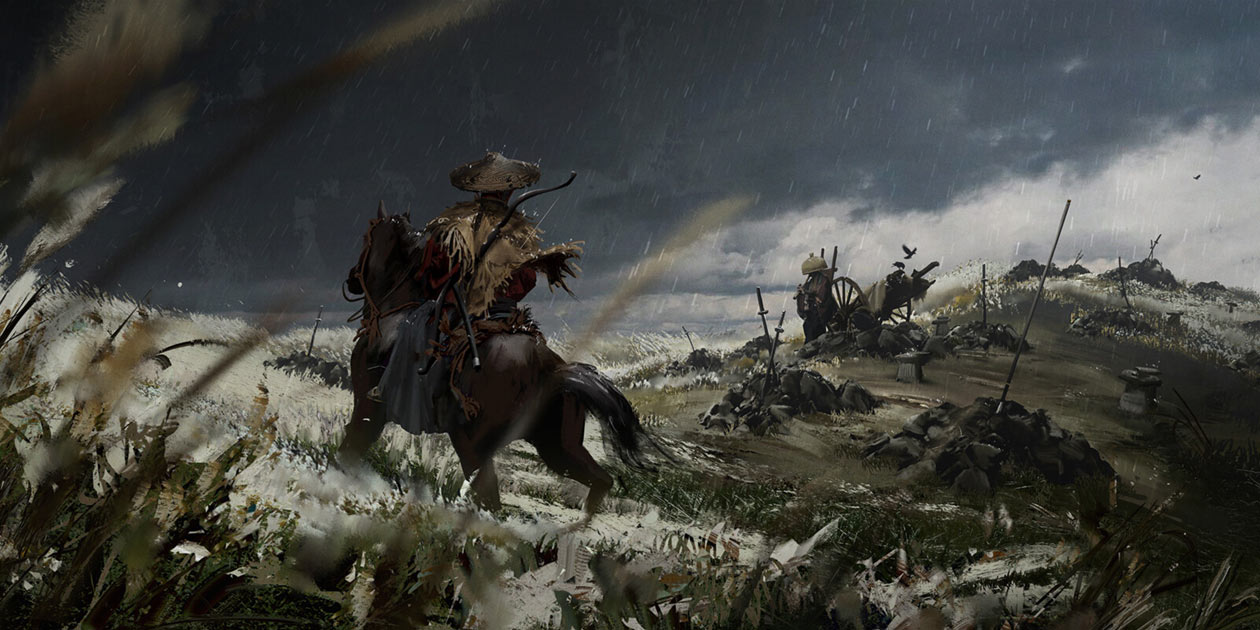 E3 Demo Graveyard Concept Art from Ghost of Tsushima