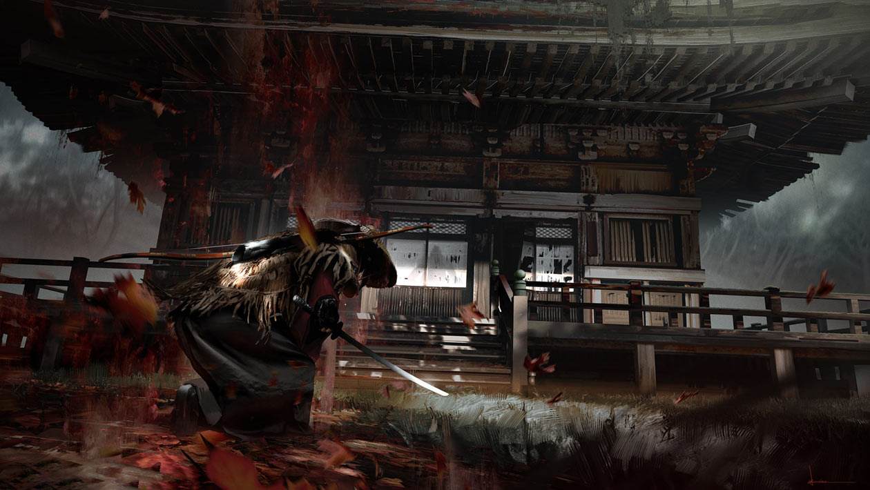 E3 Demo Temple Concept Art from Ghost of Tsushima