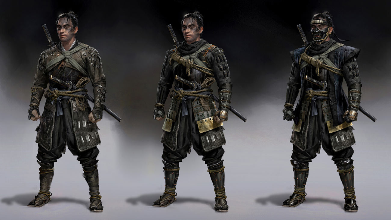 Ghost Armor Art from Ghost of Tsushima