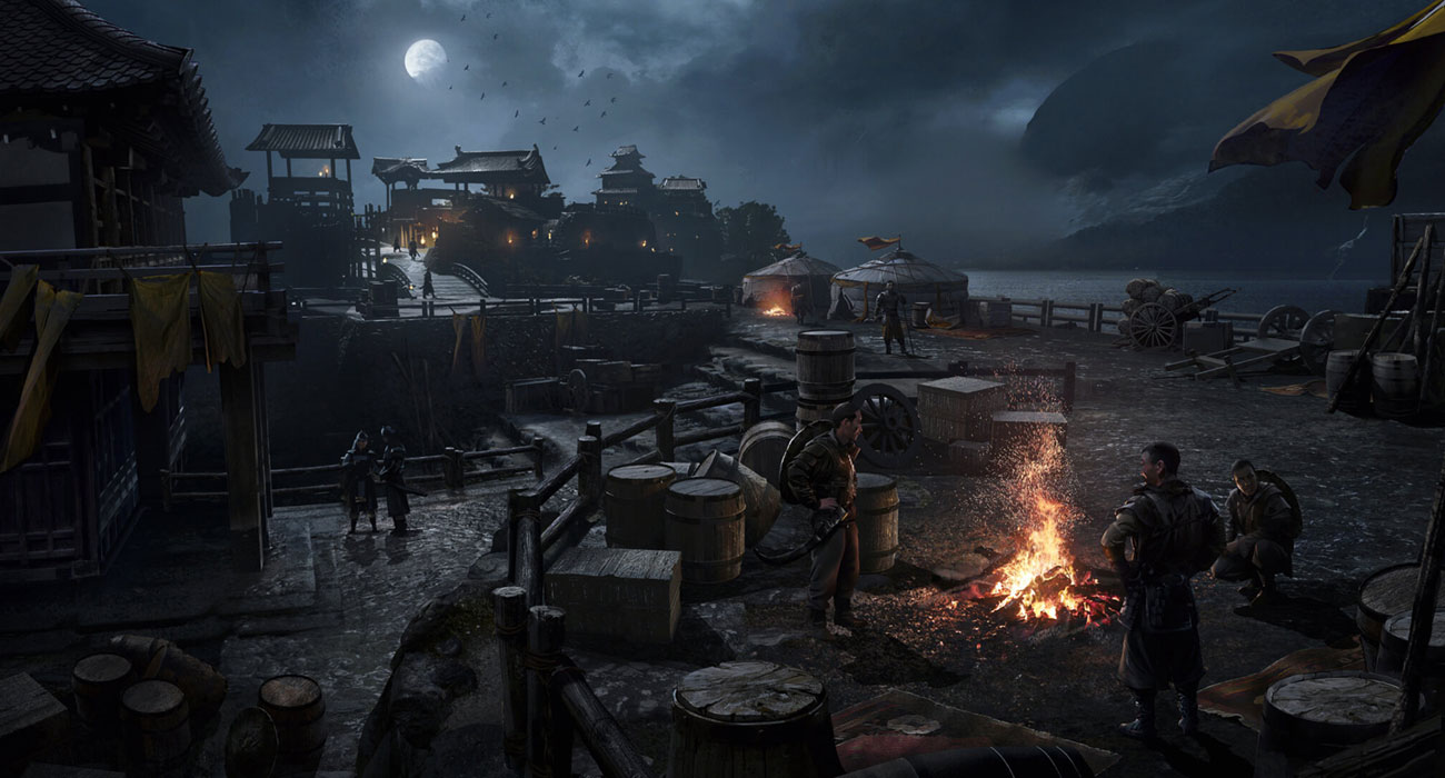 Castle Kaneda Guards Concept Art from Ghost of Tsushima