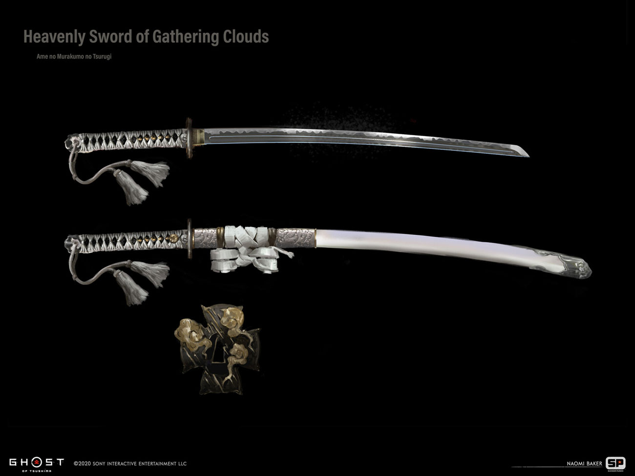 Heavenly Sword of Gathering Clouds Art from Ghost of Tsushima