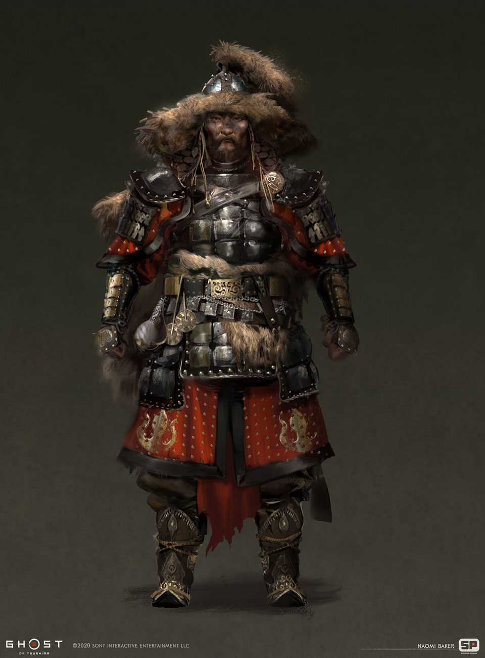 Heavy Mongol Rank 4 Art from Ghost of Tsushima