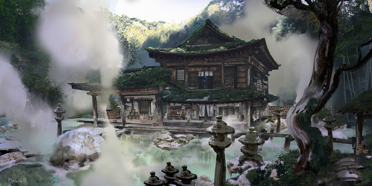 Hiyoshi Inn Concept Art from Ghost of Tsushima