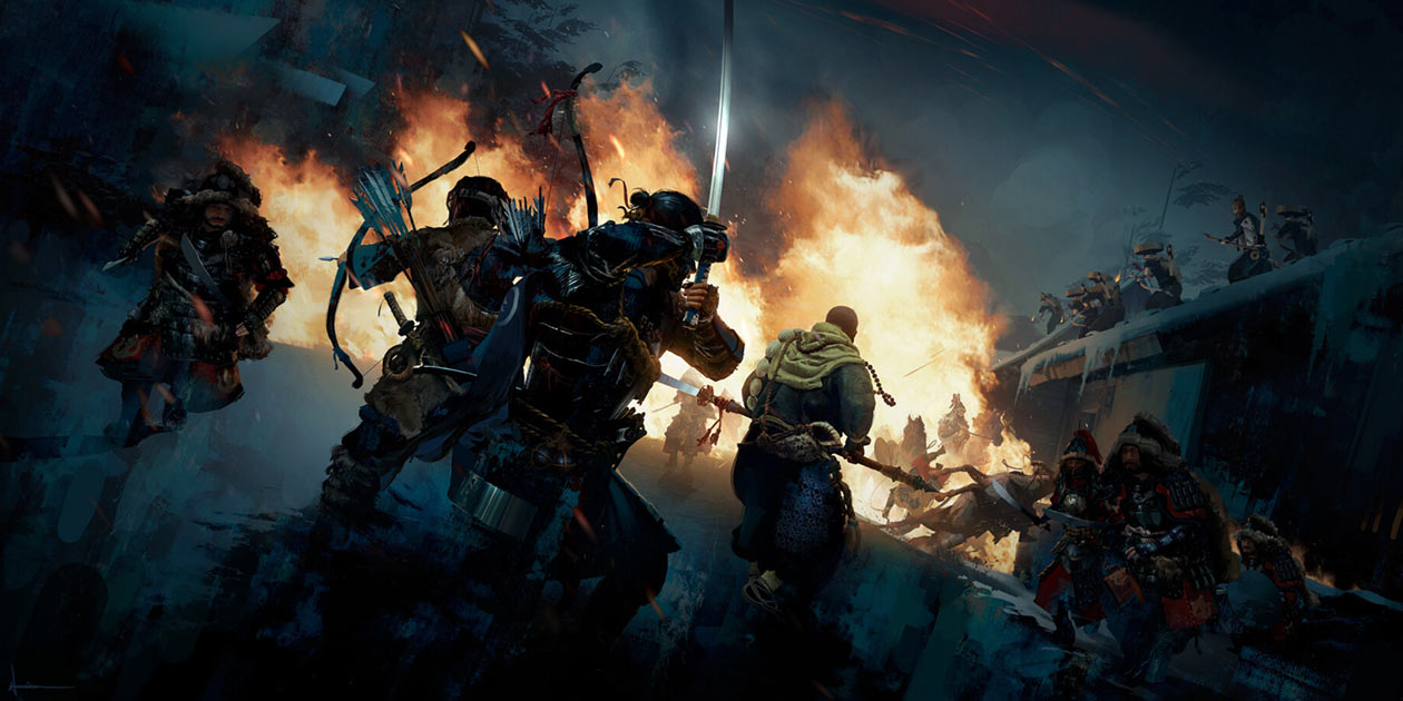 Izumi Siege Concept Art from Ghost of Tsushima