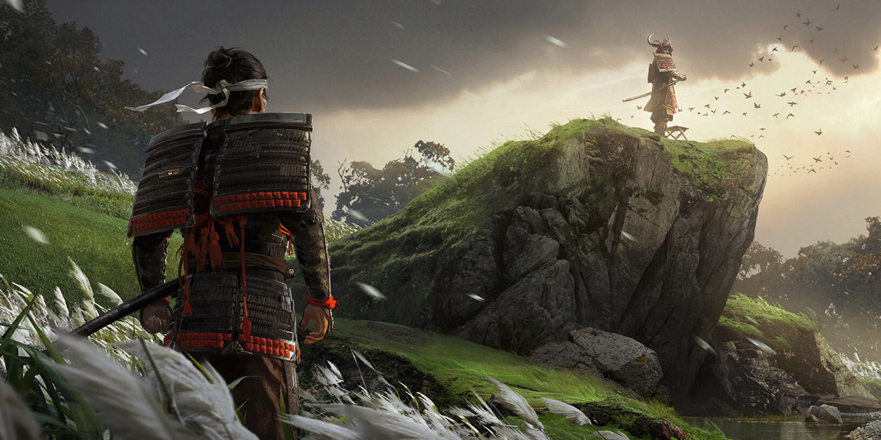 Jin and Shimura Concept Art from Ghost of Tsushima
