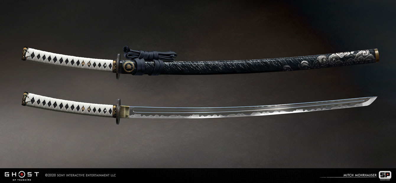 Jin's Katana Art from Ghost of Tsushima