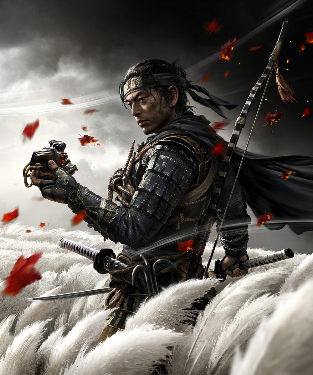 Jin Sakai Art from Ghost of Tsushima