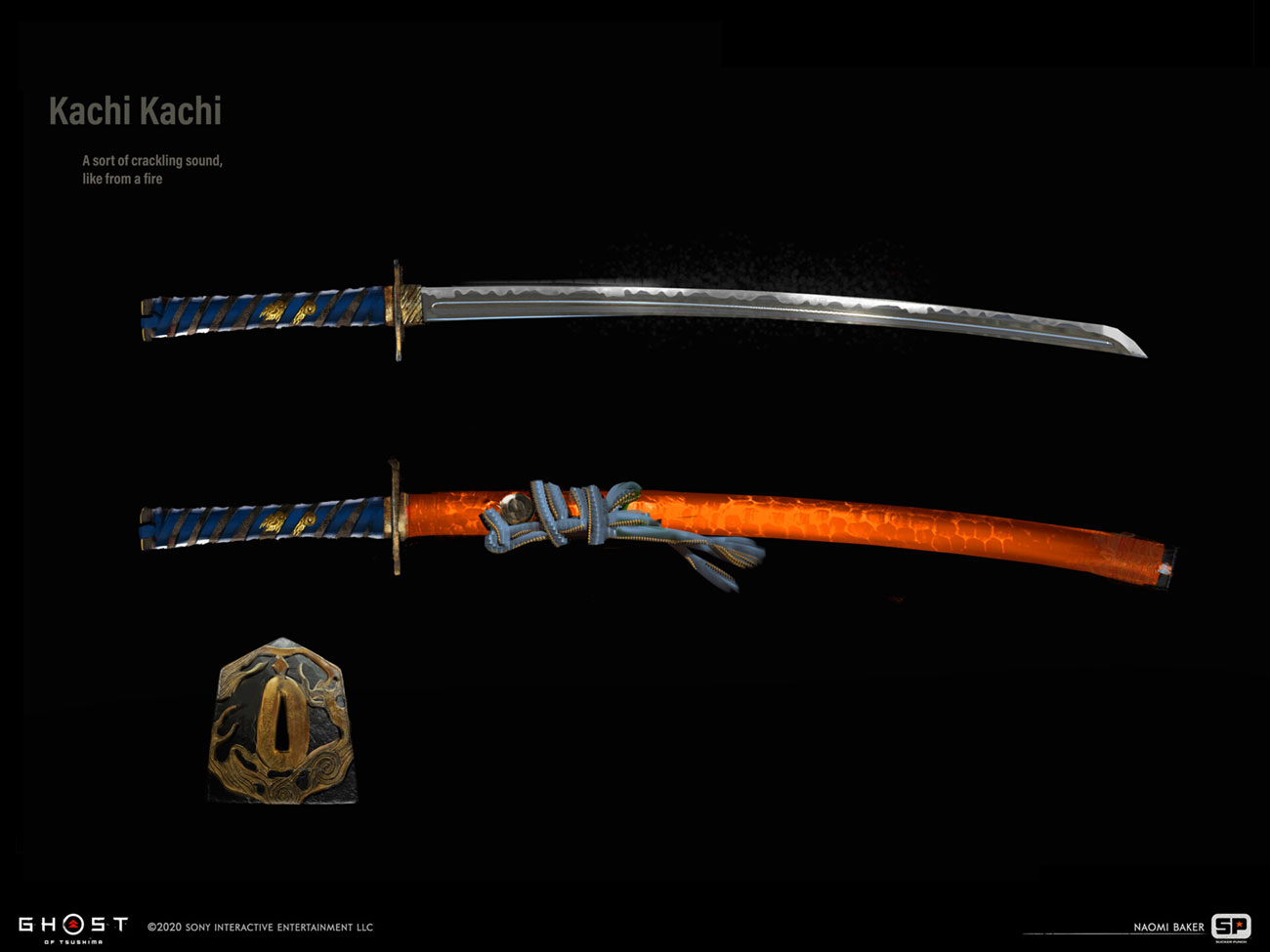 Kachi Kachi Art from Ghost of Tsushima