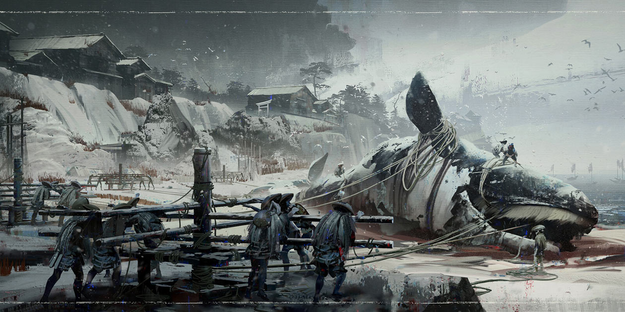 Kawachi Farmstead Art from Ghost of Tsushima