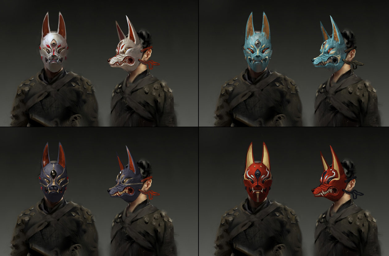 Kitsune Gear Art from Ghost of Tsushima