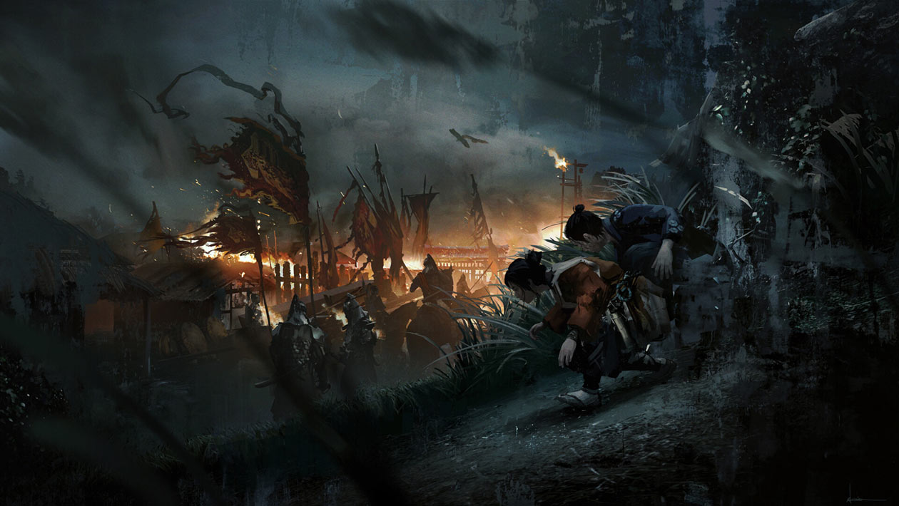 Komoda Escape Art from Ghost of Tsushima