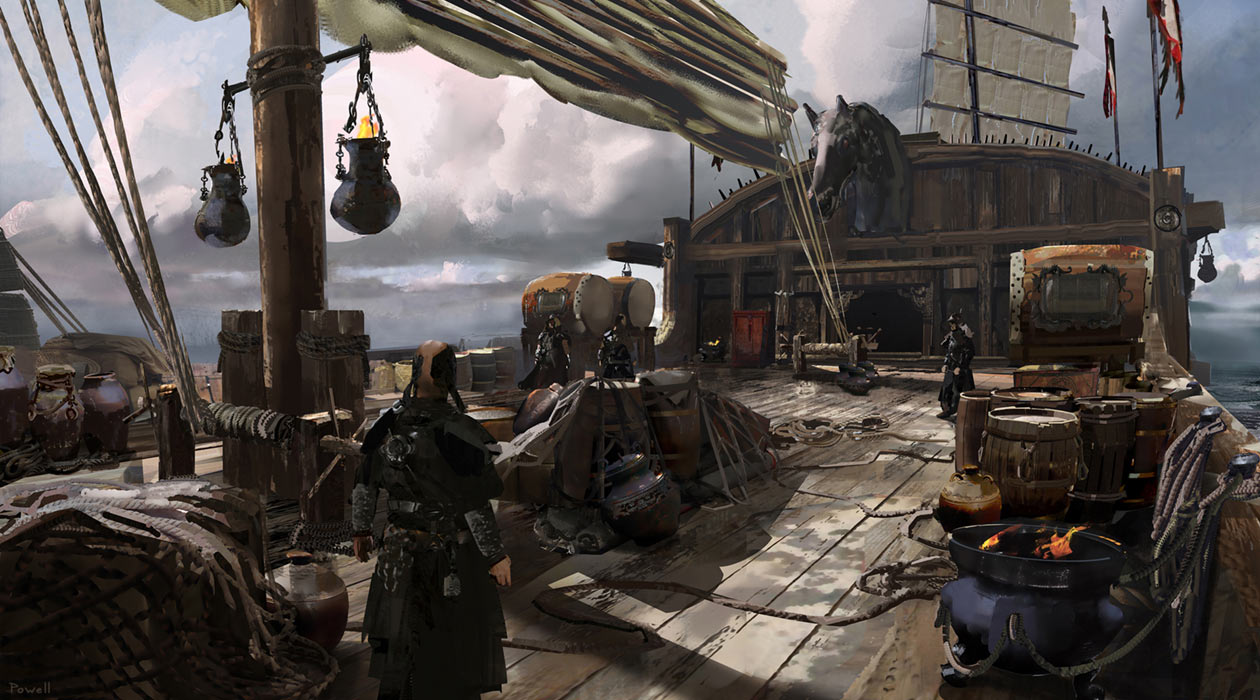 Mongol Ship Deck Art from Ghost of Tsushima