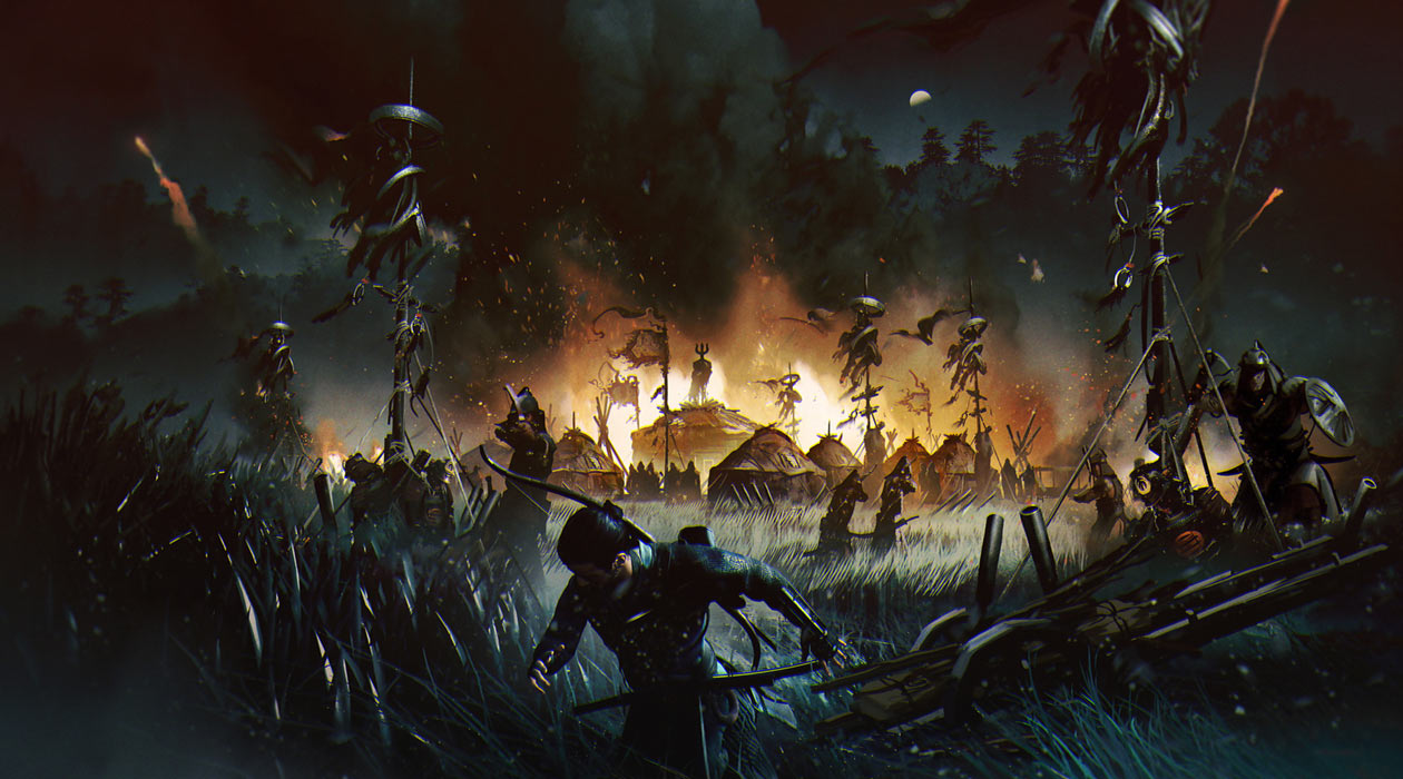 Mongol Warcamp Escape Art from Ghost of Tsushima