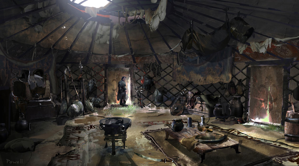 Mongol Yurt Art from Ghost of Tsushima