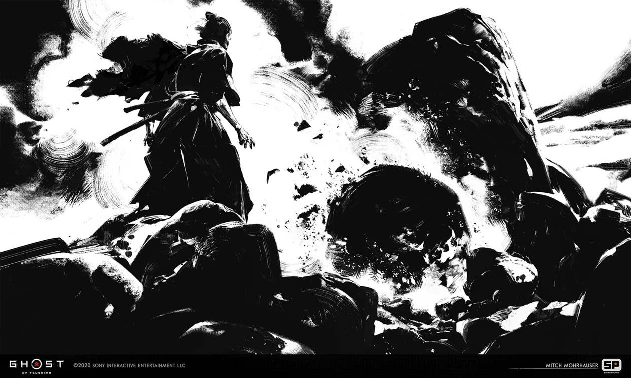 Mythic Cutscene 5 Art from Ghost of Tsushima
