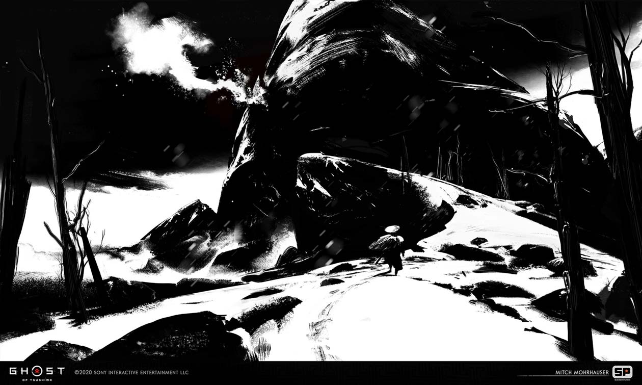 Mythic Cutscene 6 Art from Ghost of Tsushima