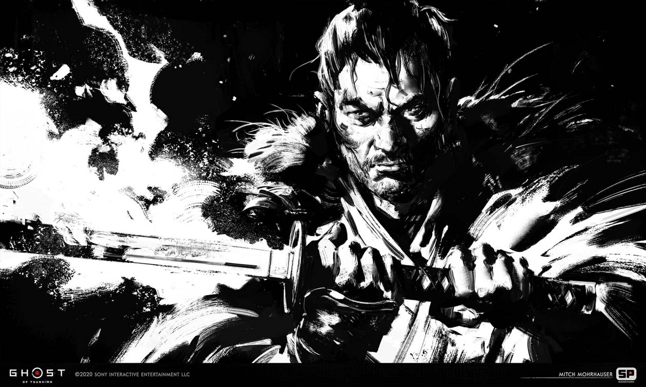 Mythic Cutscene 7 Art from Ghost of Tsushima