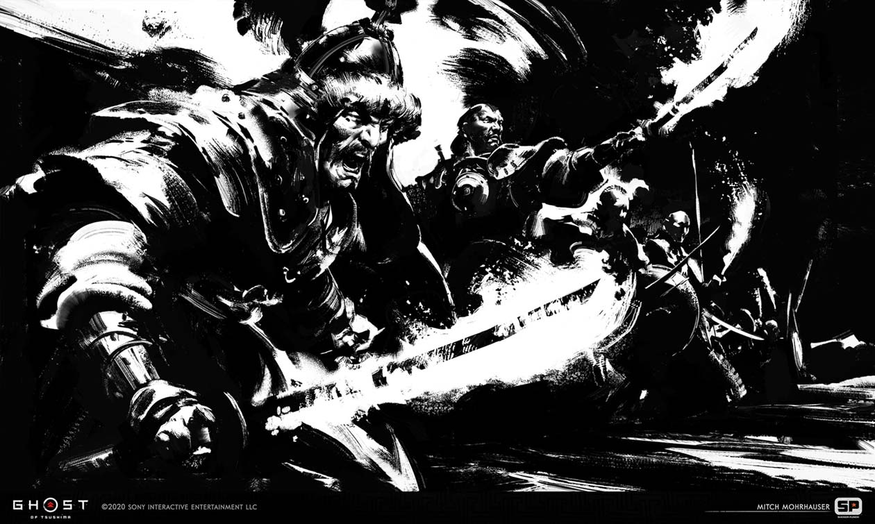 Mythic Cutscene 9 Art from Ghost of Tsushima