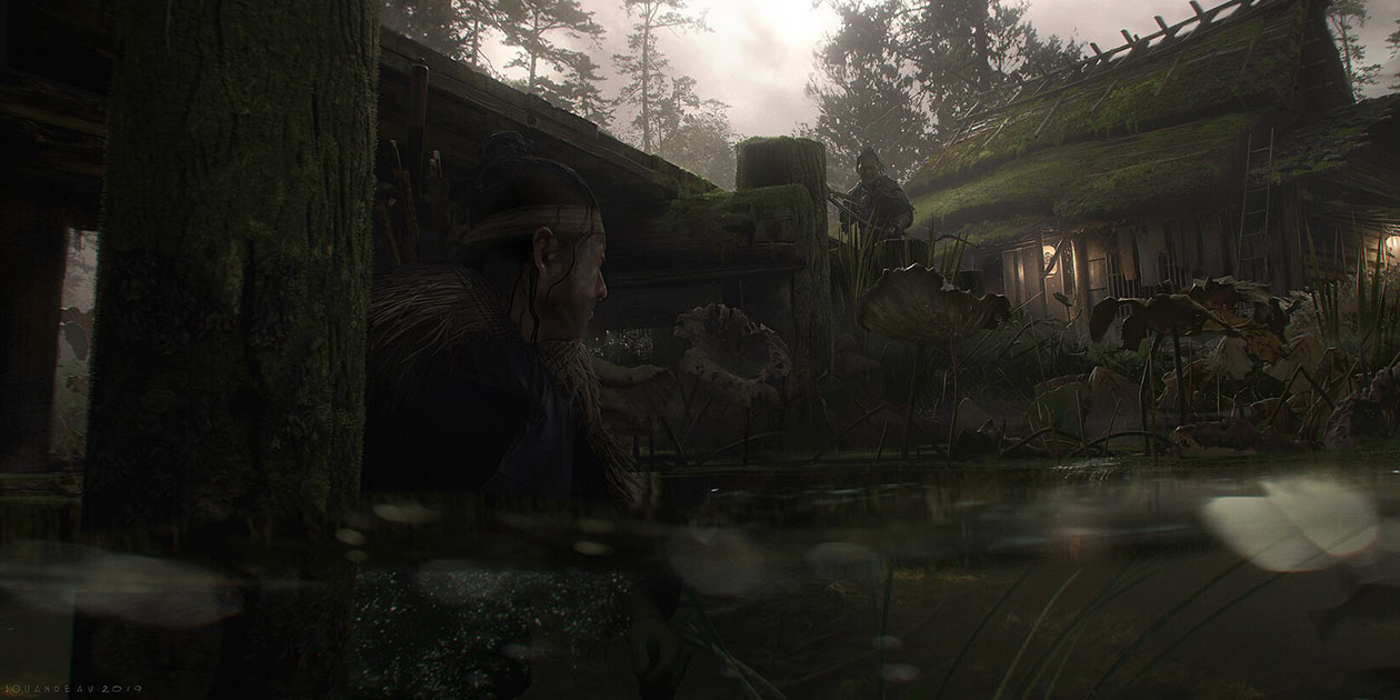 Nii Farmstead Bridge Art from Ghost of Tsushima
