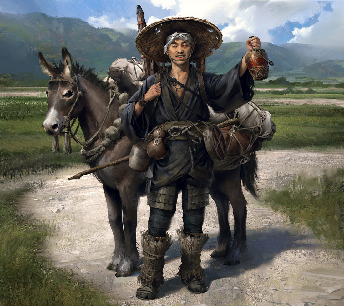 Sake Merchant Kenji Art from Ghost of Tsushima