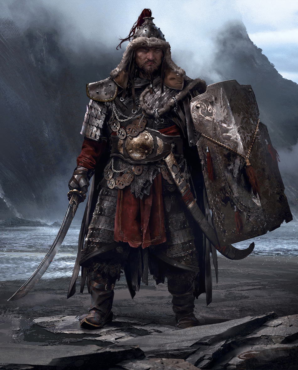Shield Mongol Rank 3 Art from Ghost of Tsushima