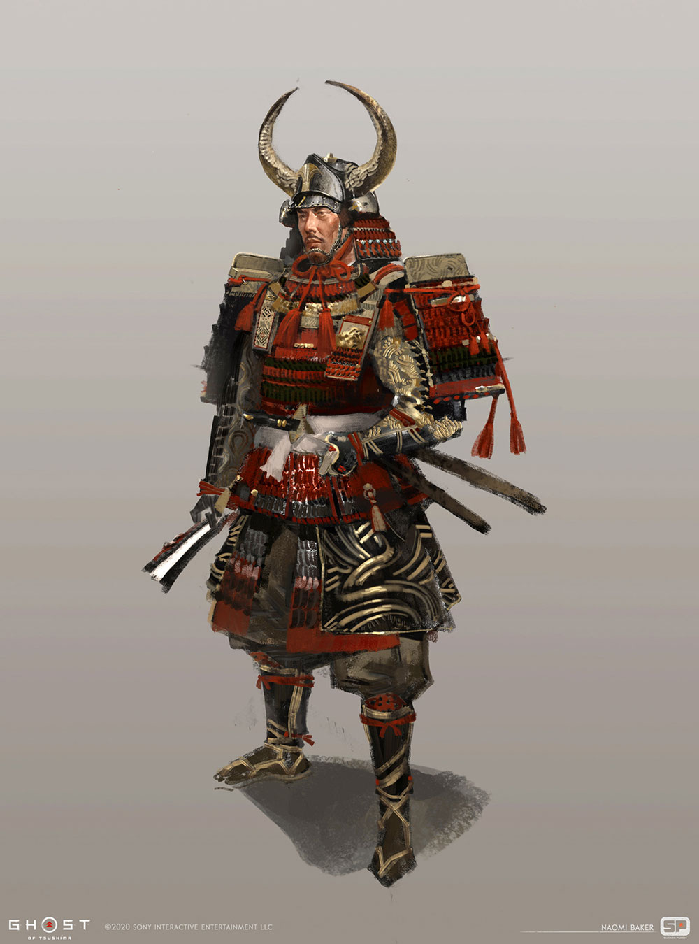 Shimura's Armor Art from Ghost of Tsushima