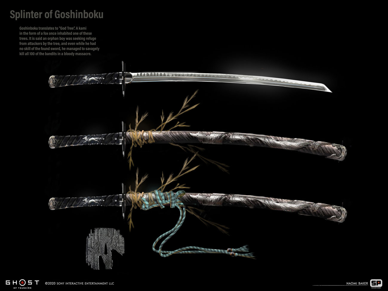 Splinter of Goshinboku Art from Ghost of Tsushima