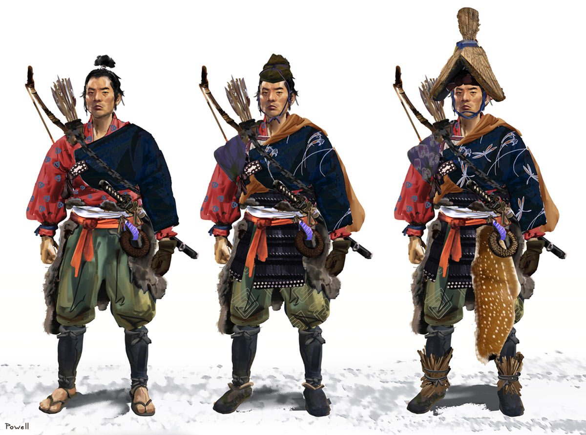 Tadayori's Armor Art from Ghost of Tsushima