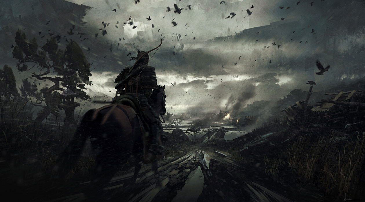 Takeshiki Farmstead Art from Ghost of Tsushima