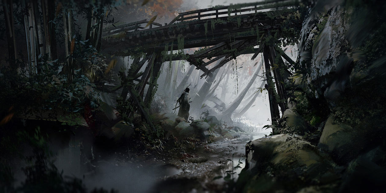 Toyotama Forest Biome Art from Ghost of Tsushima