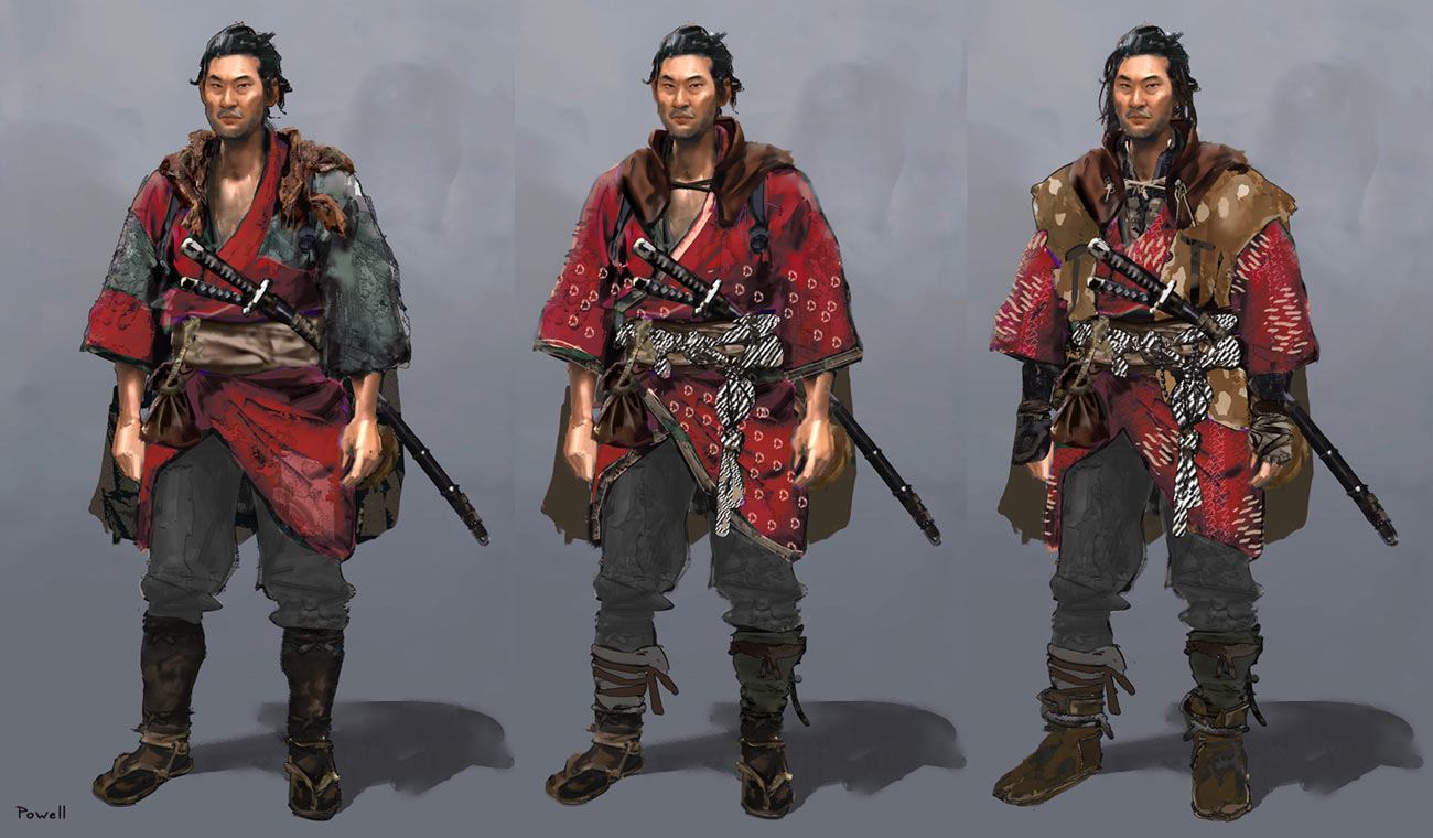 Traveler's Attire Art from Ghost of Tsushima