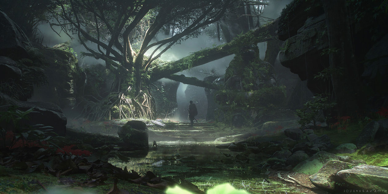 Umugi Cove Entrance Art from Ghost of Tsushima