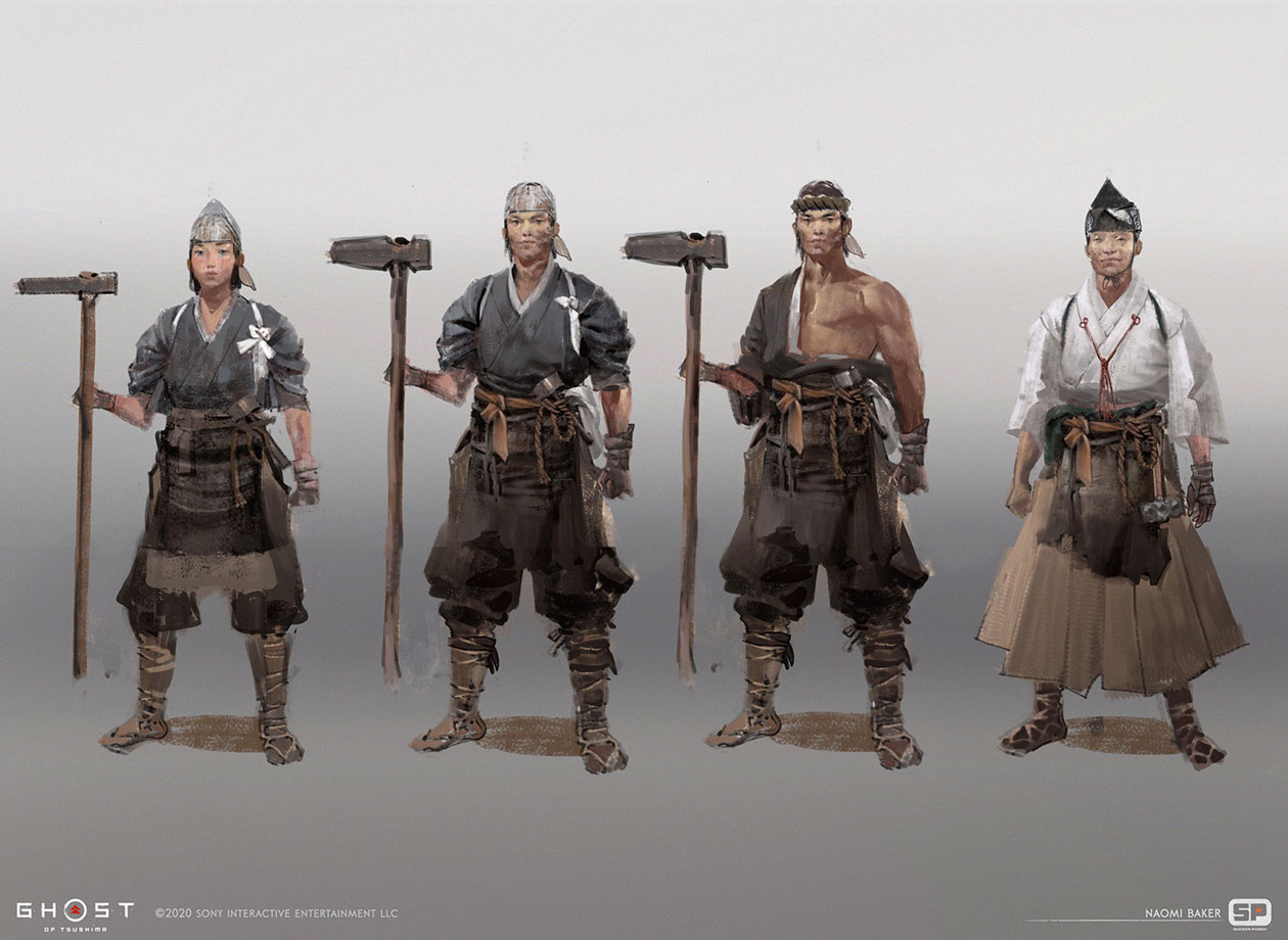 Vendor NPC Art from Ghost of Tsushima