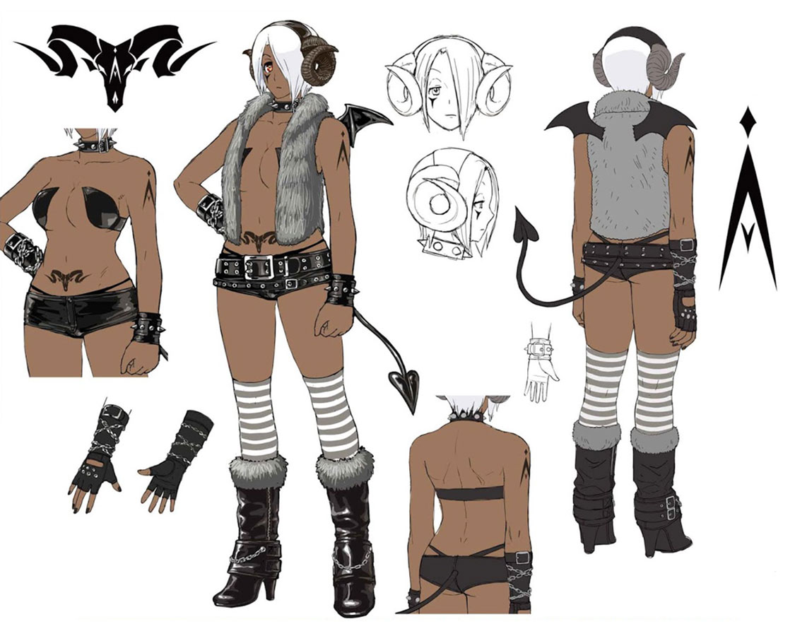 Angel Diabla Costume Art from The King of Fighters XIV