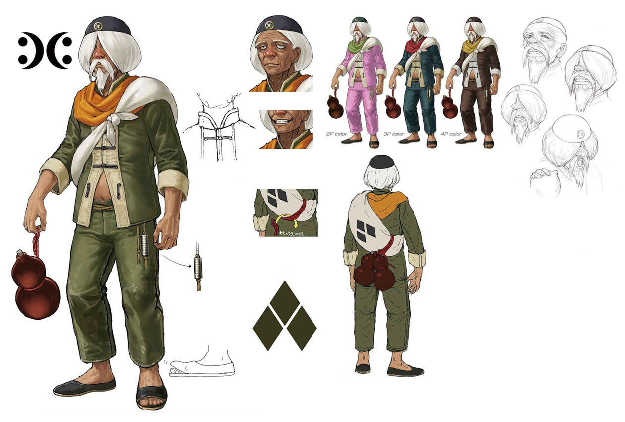 Chin Gentsai Art from The King of Fighters XIV