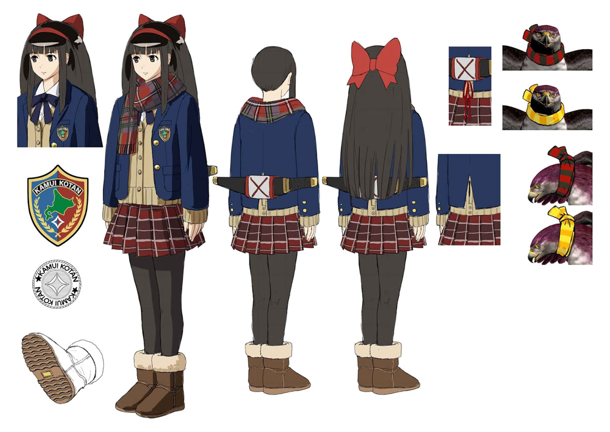 Nakoruru Kamuikotan Girls' School Uniform Costume Art from The King of Fighters XIV