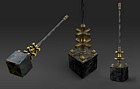 Faceless Clerik's Obsidian Hammer