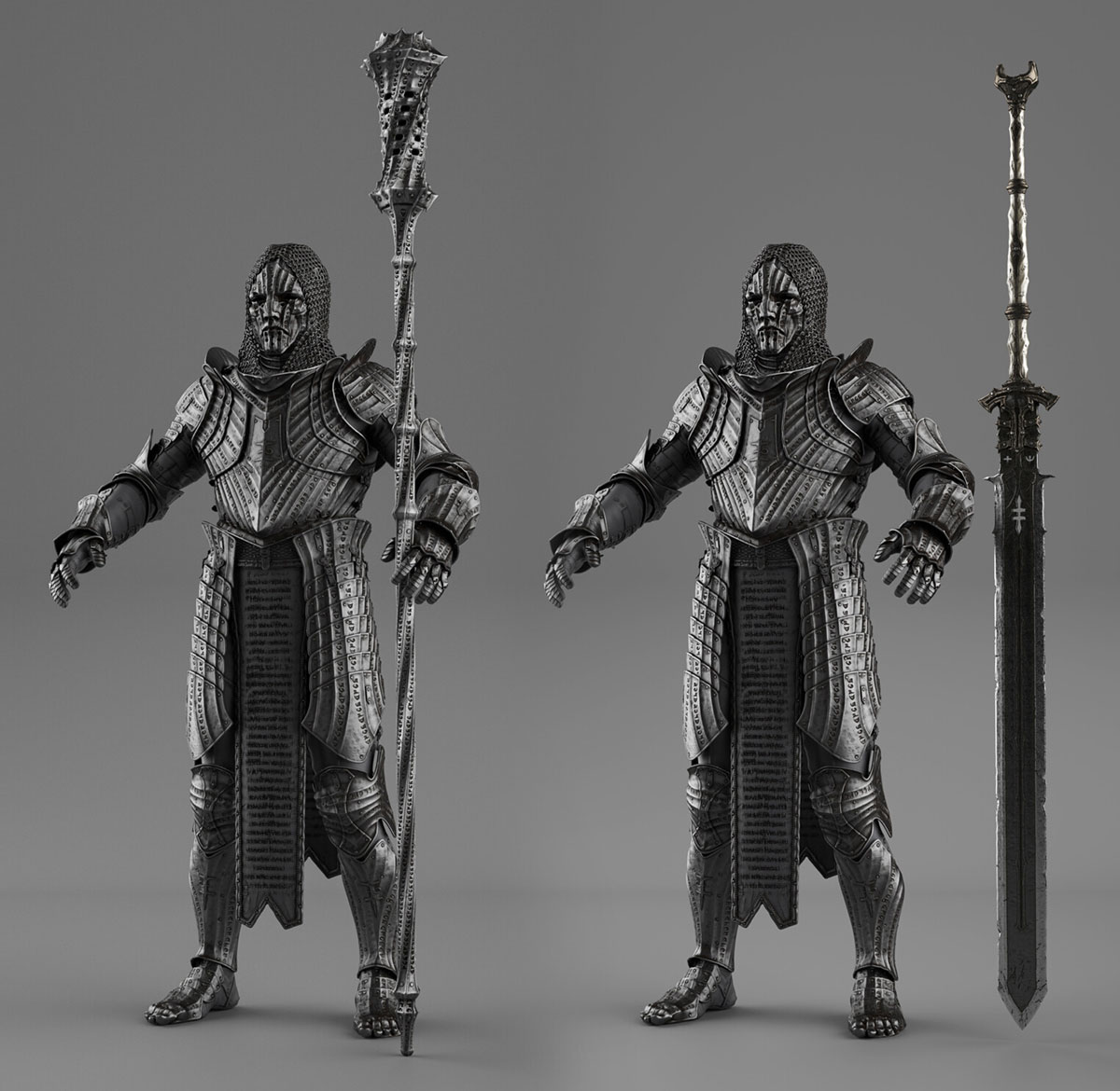 Solomon and Weapon Art from Mortal Shell