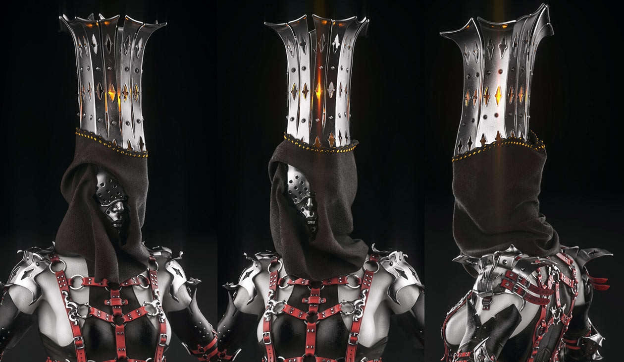 Sublime Sester Head Art from Mortal Shell