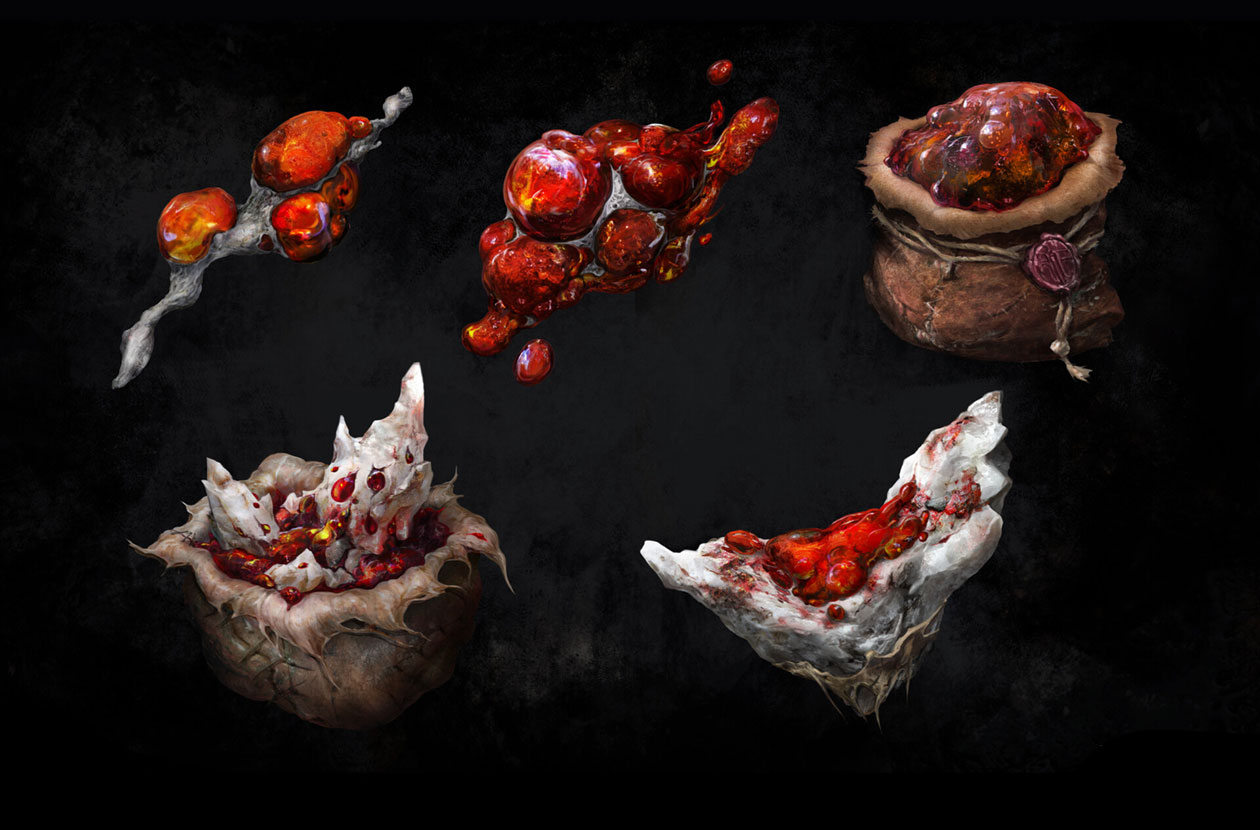 Tar Varieties Concept Art from Mortal Shell